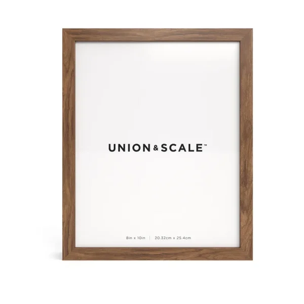 Union & Scale Essentials Wood Picture Frame, 8 x 10, Espresso Frame