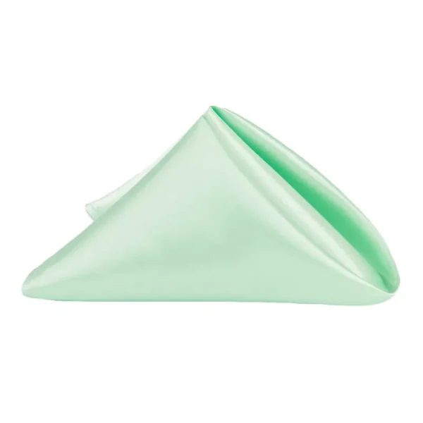 Mint Green Satin Napkin Size: 20 x 20 in | Wedding | Event | Wholesale by CV Linens