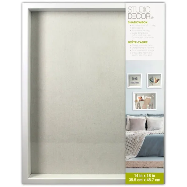 Studio Decor 14" x 18" White Flat Shadow Box - Each