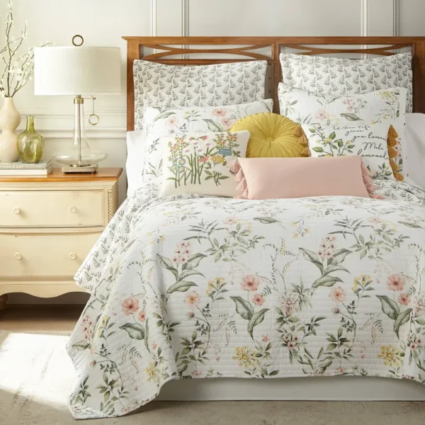 Levtex Viviana Quilt Set - Cream - Twin