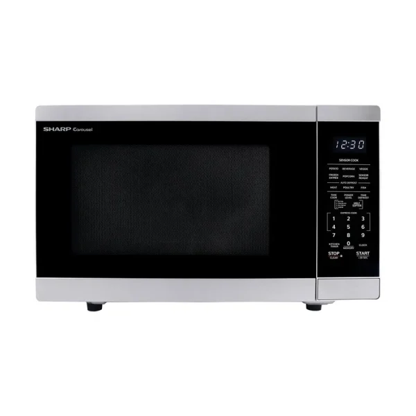 Sharp - 1.4 CU.FT Countertop Microwave Oven with Orville Redenbacher Certification - Stainless Steel