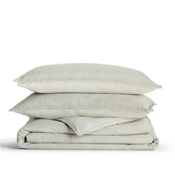 Granita Reversible Comforter Set Birch Lane Color: Beige, Size: Full/Double Comforter + 2 Standard Shams
