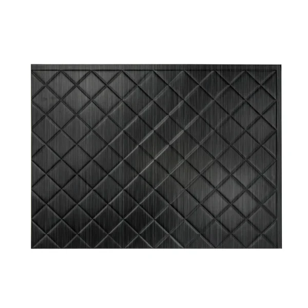 Fasade Quilted Decorative Vinyl Backsplash Panel - 5 Pack - Brushed Onyx PB5442