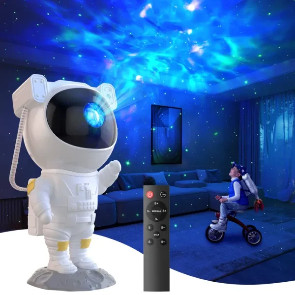 Fussion Star Projector Galaxy Light, Astronaut Light Projector with Remote - Read
