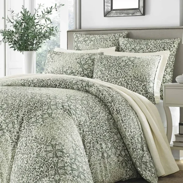 Rania 100% Cotton 3 Piece Comforter Set One Allium Way Size Full/Queen Comforter + 2 Shams