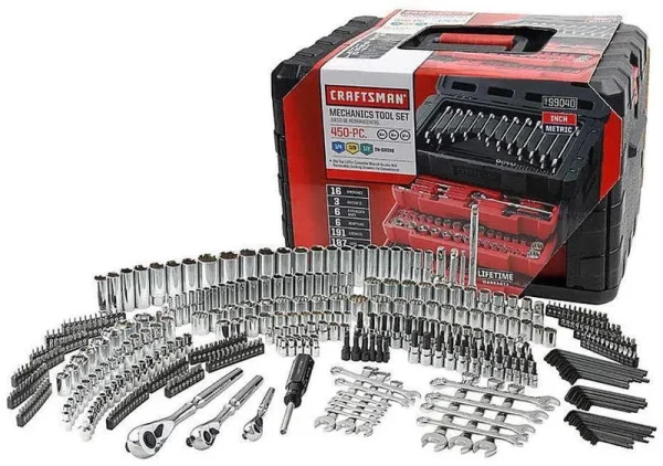 Craftsman 450-Piece Mechanics Tool Set. Ratchet Socket Hand Wrench Toolset