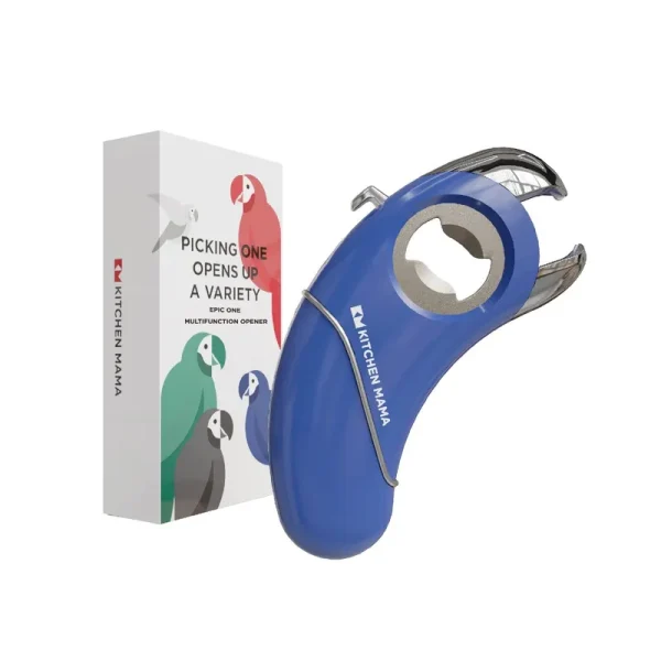 Kitchen Mama Epic One Multifunction Opener- Picking One Opens Up A Variety, Blue