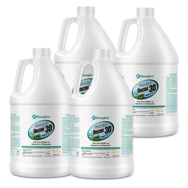 Benefect Decon 30: Botanical Disinfectant - 1 Gallon, Case of 4