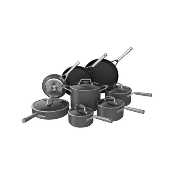 Ninja Foodi C39600 NeverStick Cookware Set 13 Piece Pots and Pans Non Stick Coating Kitchen Set Dishwasher & Oven Safe with Tempered Glass Lids