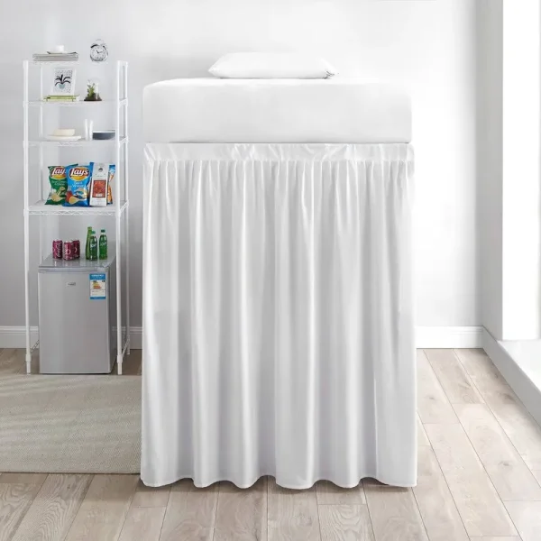 Extended Bed Skirt Twin XL (3 Panel Set) - White