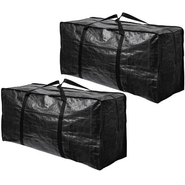 BAG-THAT! 2 Pack XXL Moving Bags, Jumbo Extra Large Heavy Duty Stronger Handles Wrap Around Storage Bags Moving Totes Storage Totes Zippered
