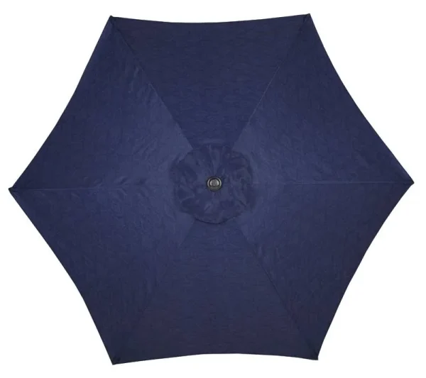 Living Accents 9 ft. Tiltable Patio Umbrella Navy Blue