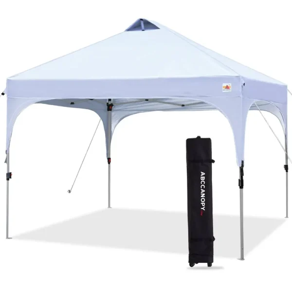 ABCCANOPY Outdoor Pop Up Canopy Tent 10x10 Camping Sun Shelter-Series, White