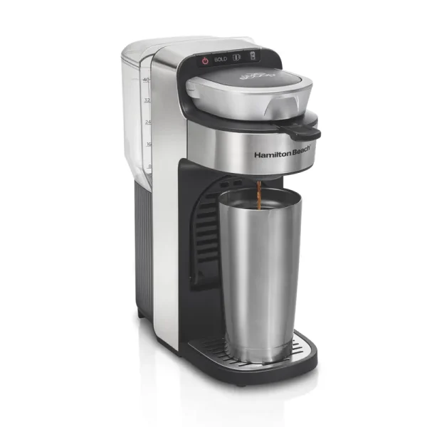 Hamilton Beach the Scoop Single - Serve Coffee Maker with Removable Reservoir, Stainless Steel, 49987