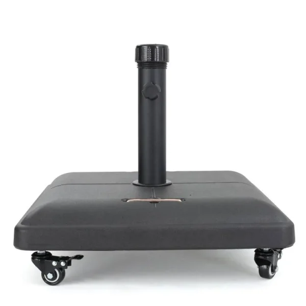 Noble House Hayward 80 lbs. Concrete Patio Umbrella Base in Black