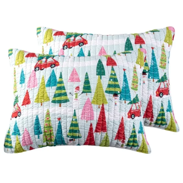 Levtex Home Merry & Bright Holly Jolly Shams - Polyester Standard Sham
