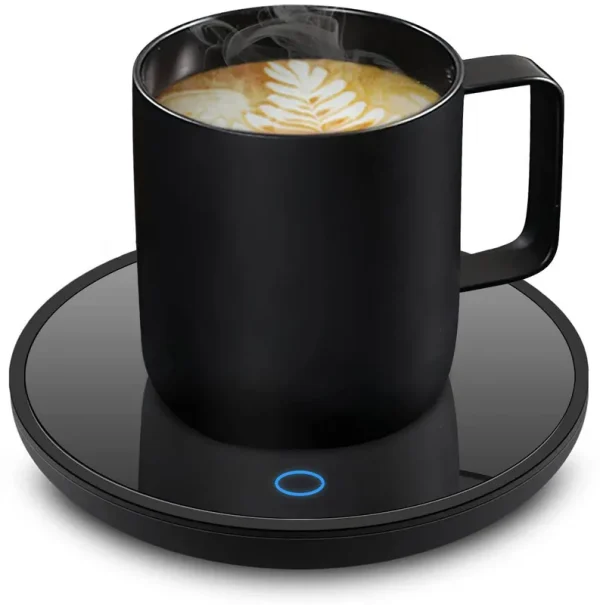 Jisile Coffee Mug Warmer, Smart Coffee Warmer Candle Warmer with Auto Shut Off for Office Desk, Cup Warmer with 2 Temperature, Electric Beverage Drink
