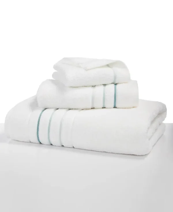 Hotel Collection Ultimate Borderline 30" x 56" Bath Towel, Created for Macy's - Green