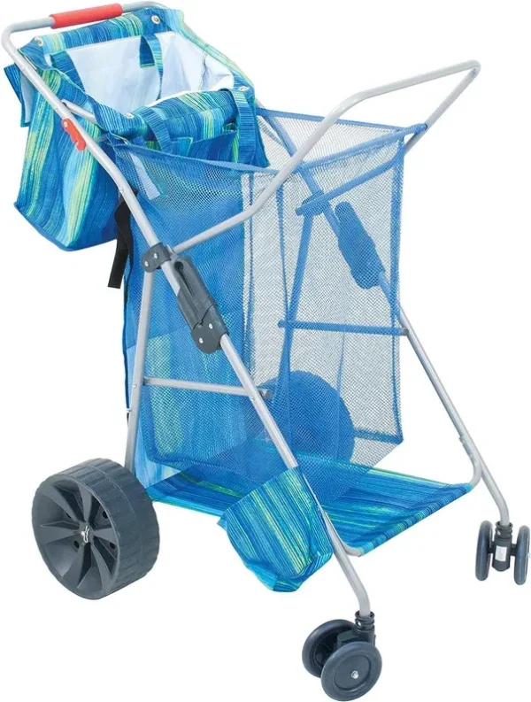 Rio Brands Deluxe Wonder Wheeler Wide Blue Print