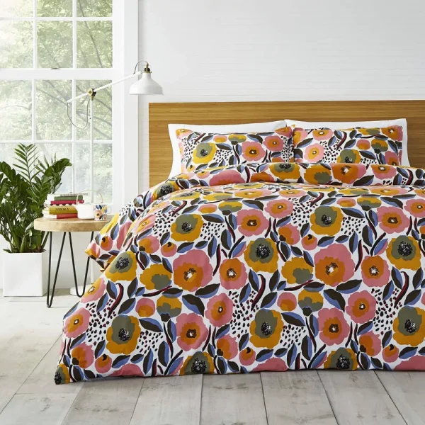 Marimekko Rosarium Comforter Set, King - Pink