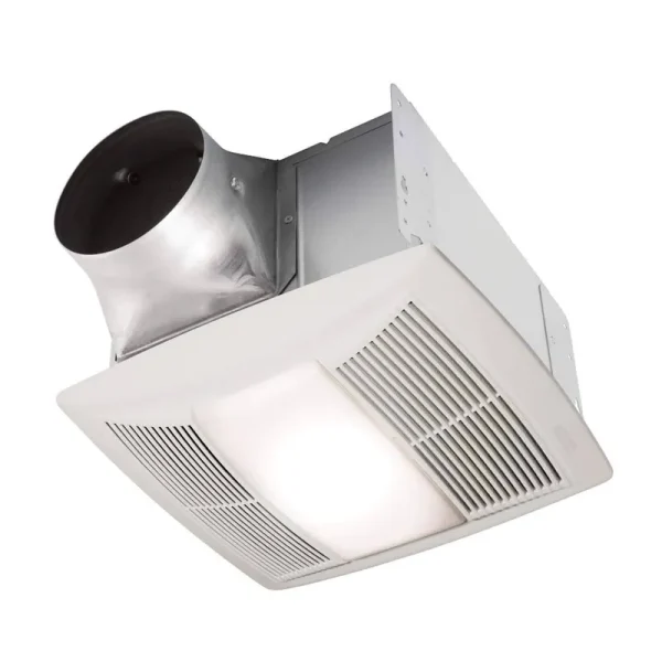 Nutone qt Series Quiet 130 CFM Ceiling Bathroom Exhaust Fan with Light and Night
