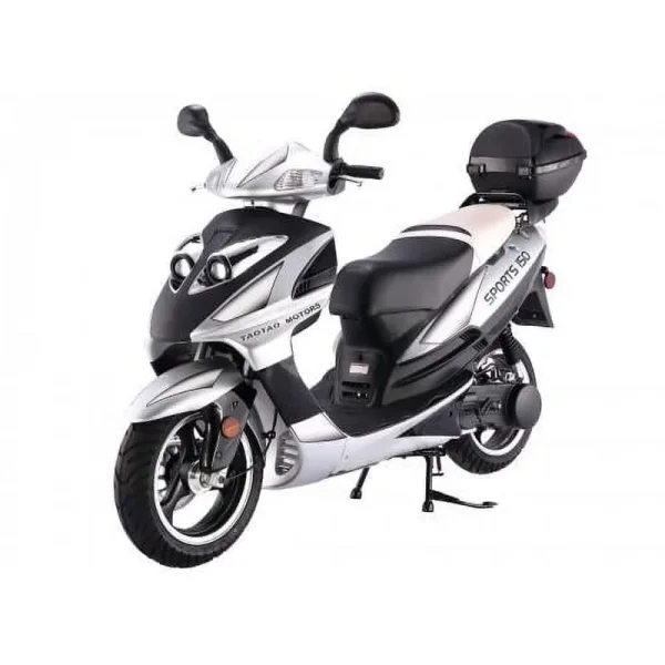 Taotao Lancer 150cc Gas Fully Automatic Scooter with Matching Storage Trunk - Sporty Black