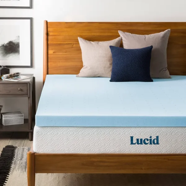 Lucid 3" Gel Memory Foam Mattress Topper Twin XL