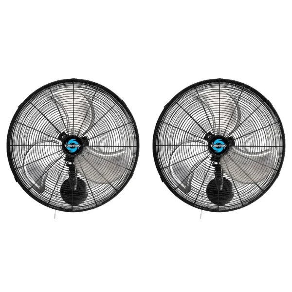 Tornado 2 Pack 16 inch Pro Series Oscillating Wall Mount Fan -High Velocity Heavy Duty Metal Wall Mount Fan for Industrial, Commercial, Residential, A