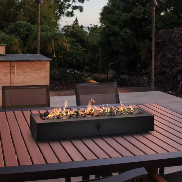 28" Outdoor Tabletop Fireplace - Black - Project 62