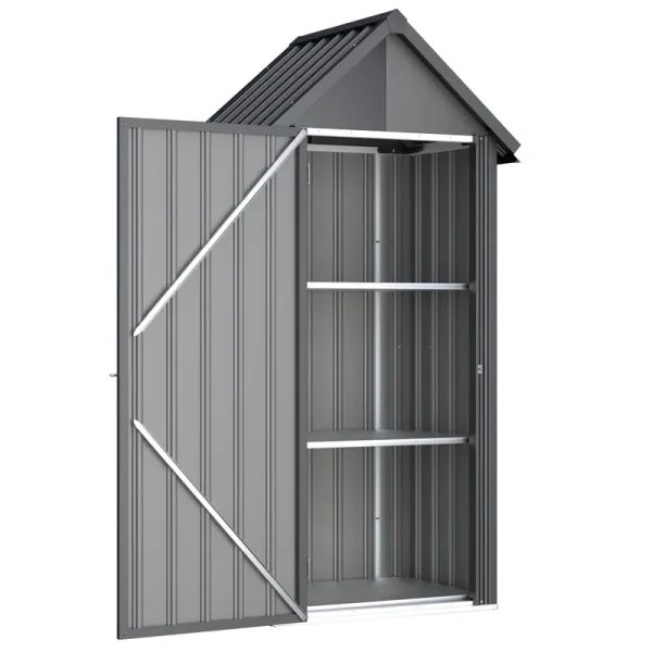 AECOJOY Vertical Outdoor Storage Cabinet with 2 Removeable Shelves