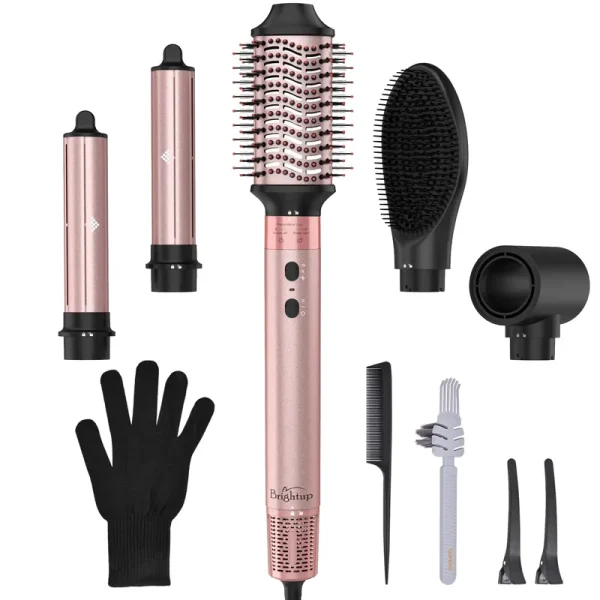 Brightup Hair Dryer Brush with 110.000 RPM Negative Ionic Blow Dryer