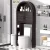 Louvered Door/Dark Brown