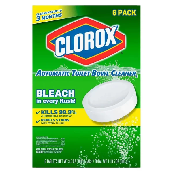 Clorox Automatic Toilet Bowl Cleaner Tablet - 3.5 Ounce 6 Pack