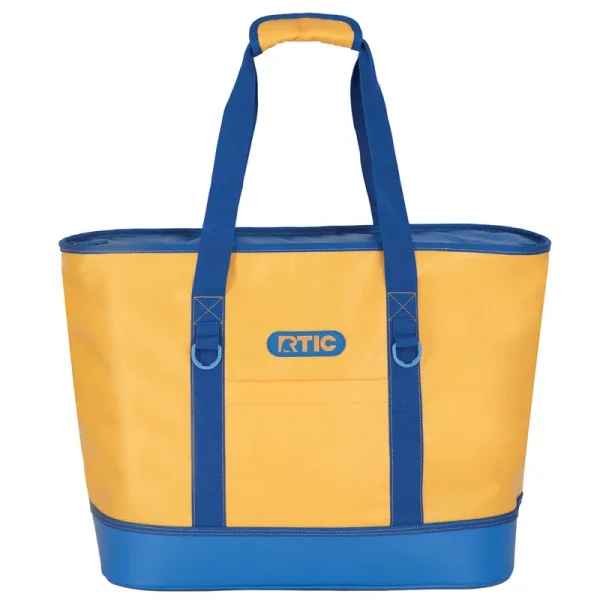 RTIC Insulated Tote Bag, Large Cooler Thermal Reusable Bags with Zippered Top for Beach, Grocery Shopping, Camping, Picnic, Travel, Amber, Adult