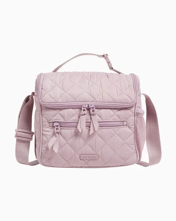 Vera Bradley Women's Performance Twill Lunch Crossbody Bag Hydrangea Pink