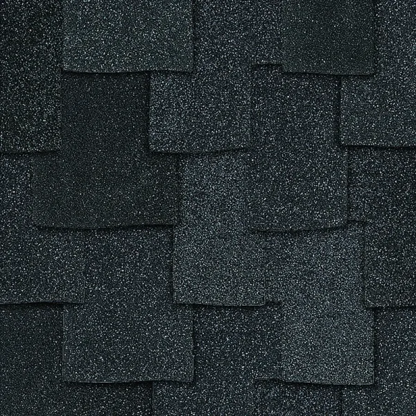 Owens Corning Woodcrest Lifetime Architectural Asphalt Shingles – Carbon (6 Bundles per Square, 16.67-sq ft per Bundle)