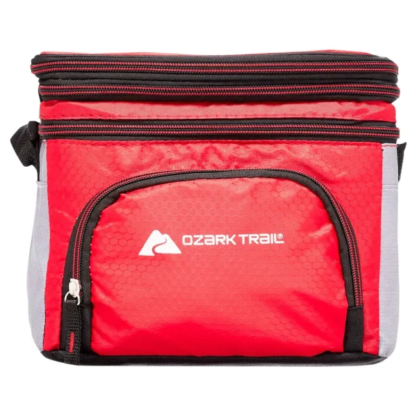 Ozark Trail 6 Can Soft-Sided Cooler, Red, Size: Small