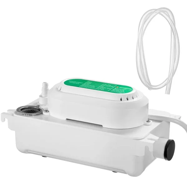 VEVOR Condensate Pump, 6.6 ft/2 M Lift, 110V Removal Drain Pump with 0.63 Qt/0.6 L 5W