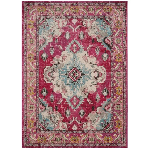 Safavieh Monaco Pink/Multi 8 ft. x 11 ft. Area Rug