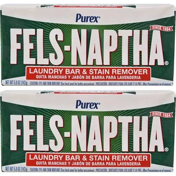 Fels Naptha Laundry Soap Bar - 5.0 oz - 2 Pk