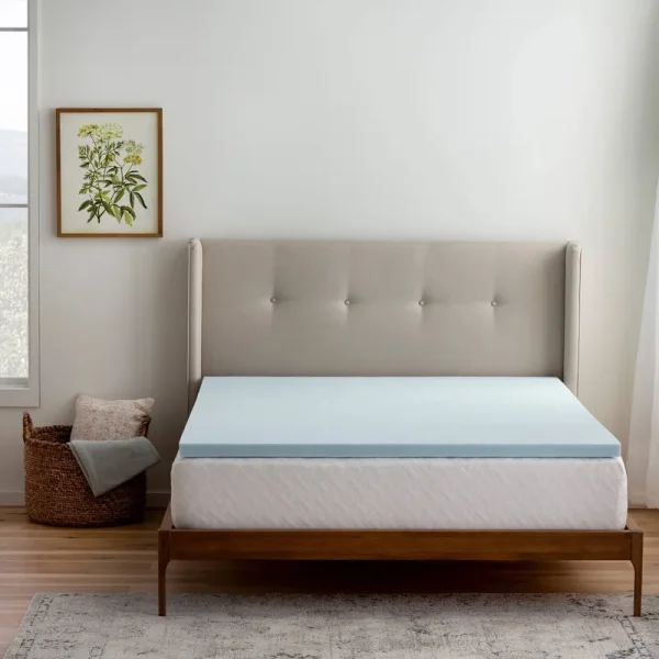Brookside Gel Infused Memory Foam Mattress Topper - Blue Twin XL