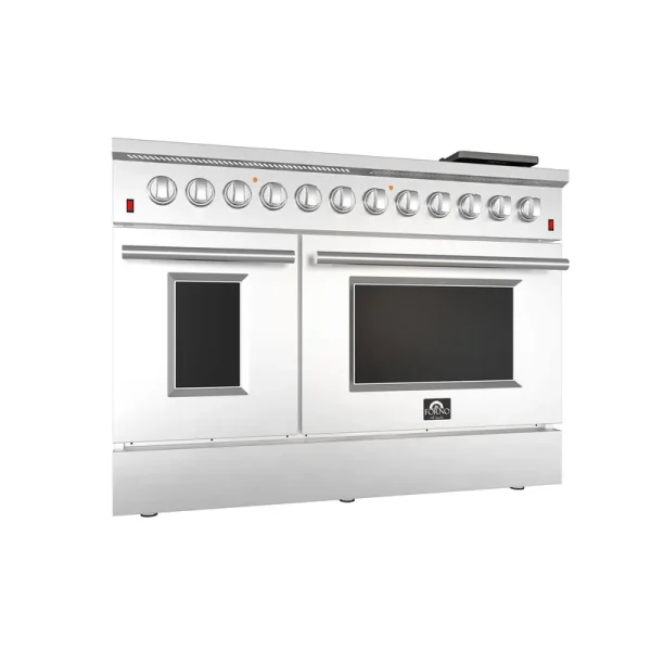 Forno Galiano-Professional 48" Freestanding Dual Fuel 240V Electric Oven Range (FFSGS6156-48)