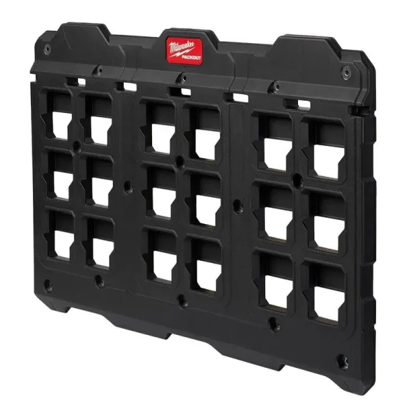 Milwaukee PACKOUT Large Wall Plate 20 in. H x 30.75 in. W Slat Wall Panel in Black (4-Pack)