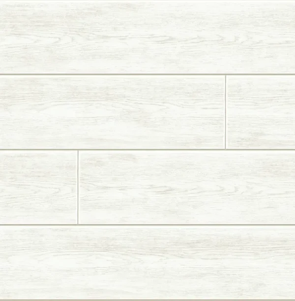 NextWall Peel & Stick Shiplap Off-White Wallpaper