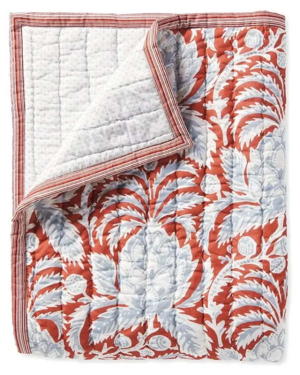 Serena & Lily Artichoke Quilt - Blue - Twin