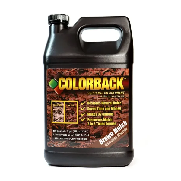 Colorback 1 gal. Brown Mulch Color Covering Up to 12,800 Sq. ft.