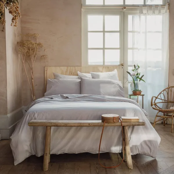 Piglet in Bed Washed Cotton Duvet Cover - Stone