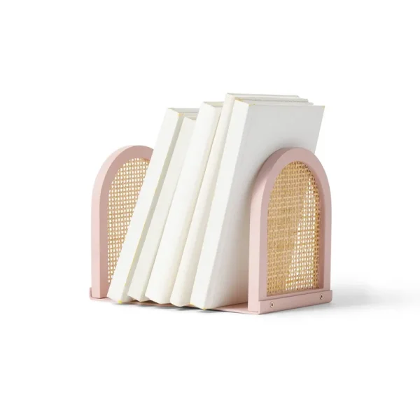 Arched Woven Bookends - Heirloom Pink - Cloud Island