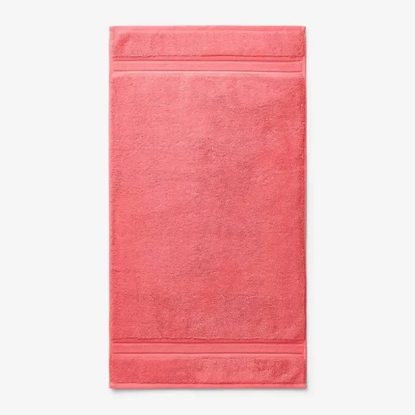Company Cotton Coral Solid Turkish Cotton Bath Mat