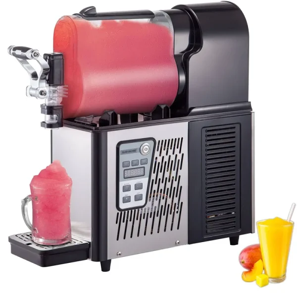 VEVOR Commercial Slushy Machine, 3L/0.8 Gallons Food-Grade PC Tank, 290W 110v, Stainless Steel Smoothie Frozen Drink Maker, Slushie Machine for